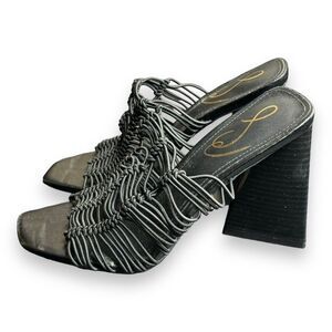 Sam Edelman‎ Laurette Black Heel Sandals Size 5.5